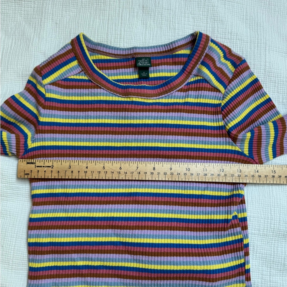 Wild Fable Long Sleeve Cropped Tee Size S - Picture 4 of 5